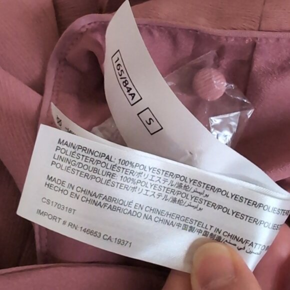 C/Meo Collective Dusty Rose Oblivion Top Halter Flare Sleeve Peplum Ruffle Pink - Picture 15 of 16